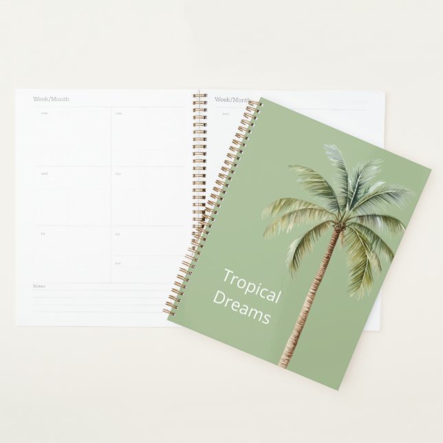 Agenda Palmeira Tropical Verde (Exibição)