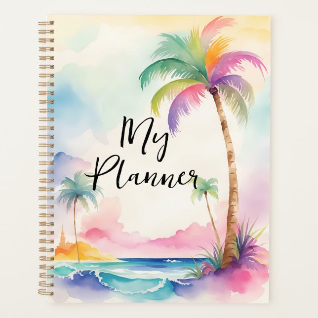 Agenda Palmeiras de Aquarela (Frente)