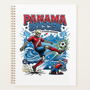 Agenda Panamá Futebol Esqueleto Atacante Nações Poster Es