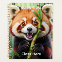 Panda Vermelho Fofo Personalizado estilo Kawaii 