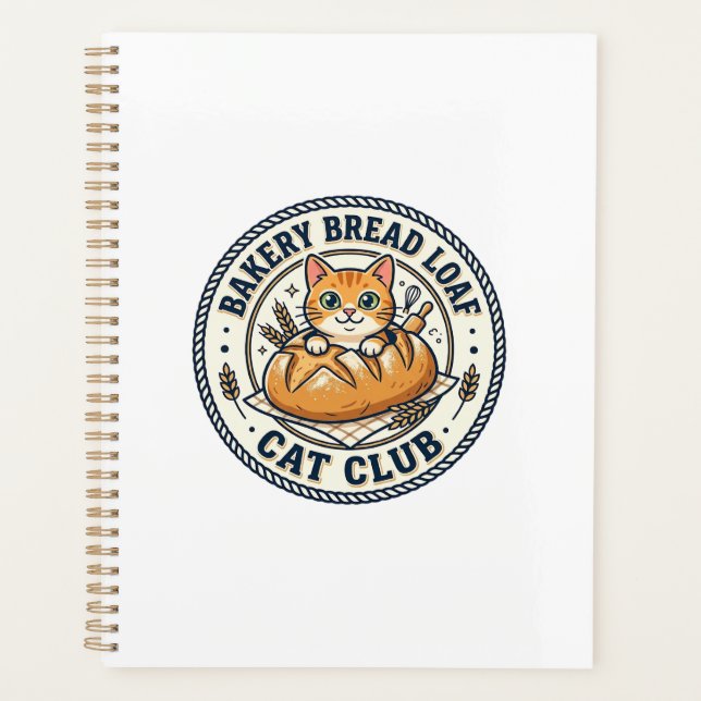 Agenda Pão de Padaria Gato Mãe Presente - Padaria B (Frente)