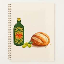 Agenda Pão e azeite minimalista