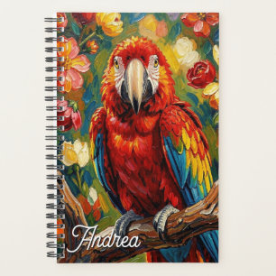 Agenda Papagaio Arara Impasto Personalizado