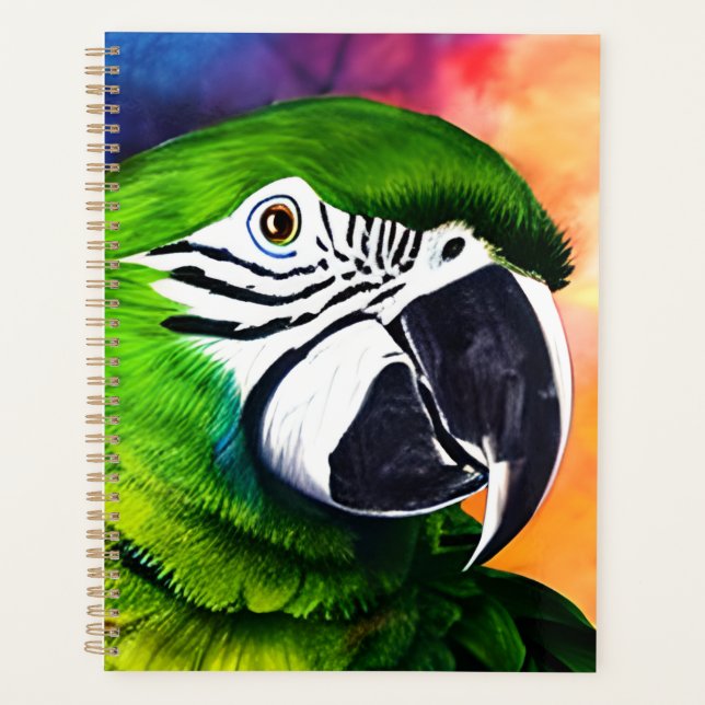 Agenda Papagaio Verde Gerado por AI-Cute (Frente)
