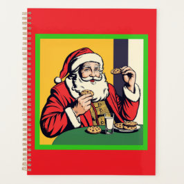 Agenda Papai Noel Aproveitando Um Snack
