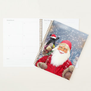Agenda Papai Noel com Presentes de Natal Bulldog Francês
