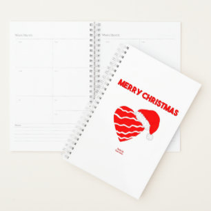 Agenda Papais noeis de natal Heart Small Planner