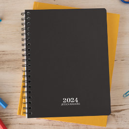 Agenda Papel de Carta Pessoal ・ Black Noir Weekly