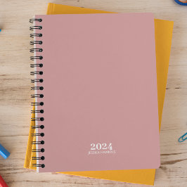 Agenda Papel de Carta Pessoal ・ Dusty Rosa Semanal