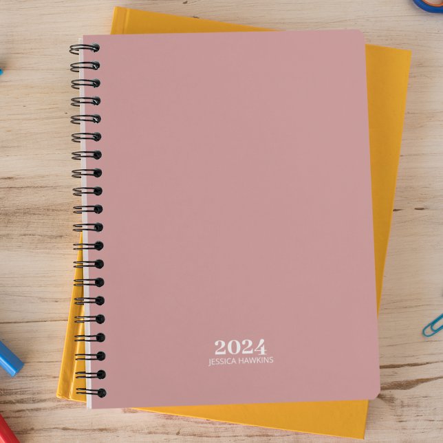 Agenda Papel de Carta Pessoal ・ Dusty Rosa Semanal (Criador carregado)