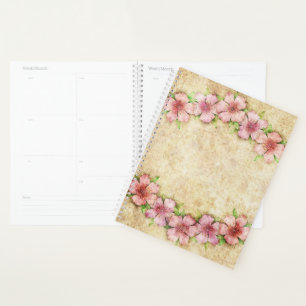 Agenda Papel de parede floral antigo