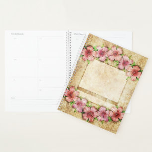 Agenda Papel de parede floral antigo