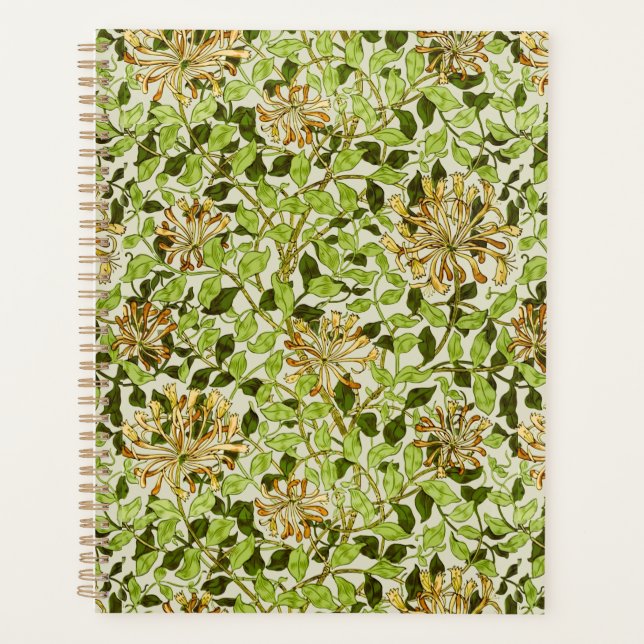 Agenda Papel de Parede Floral Honeysuckle de William Morr (Frente)