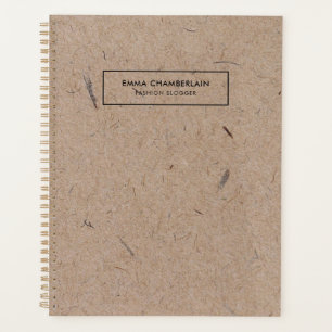 Agenda Papel Kraft Russo Moderno Minimalista
