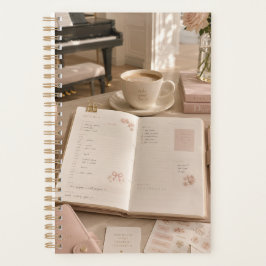 Agenda Papelaria de Música & Café de Luxo Suave