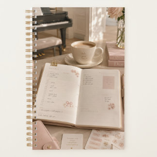 Agenda Papelaria de Música & Café de Luxo Suave