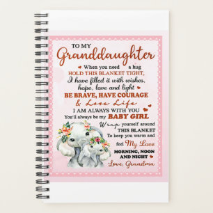 Agenda Para a minha neta Elefante Noite, Ideia do present