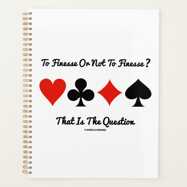 Agenda Para Finesse Ou Não Para Finesse? É Essa A Questão (Frente)