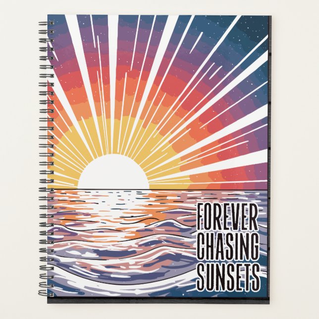 Agenda Para sempre perseguindo Pôrs do sol (Frente)