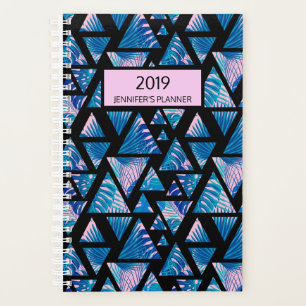 Agenda Paraíso da Palma Tropical Azul Rosa 2019 Personali