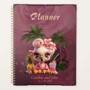 Agenda Paraíso rosa, um doce flamingo