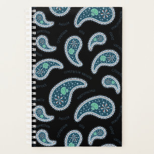 Agenda Paramecia Paisley Biologia Protozoário Ciência Pre