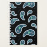Agenda Paramecia Paisley Protozoário Biology Science Blac<br><div class="desc">Esse design paisley é feito a partir de desenhos de cílios completos paramecia,  vacúolos contráteis em forma de flores e organelas e nomes para partes desse organismo. Perfeito para nerd e fãs de ciência,  esta design engraçada é uma maneira charmosa de introduzir a biologia no dia a dia.</div>