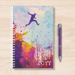 Agenda Parkour Free Running Modern Sport<br><div class="desc">A impressão de um artista moderno sobre o esporte extremo popular de parkour sendo praticado numa colorida rua urbana de trás. Criado pelo Evco Studio www.zazzle.com/store/evcostudio</div>