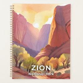 Agenda Parque Nacional de Zion | Arte em Aquarela de Viag