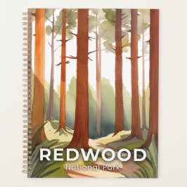Agenda Parque Nacional Redwood | Arte de Viagem em Aquare