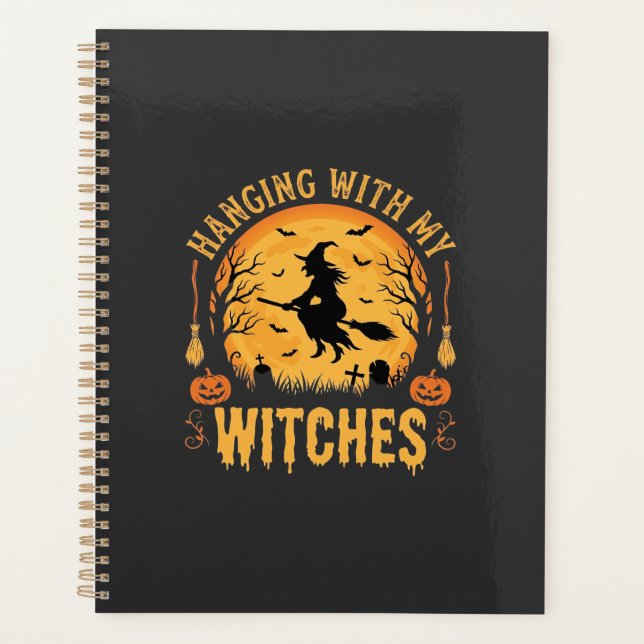 Agenda Passando o Halloween com Minhas Bruxas Design (2) (Frente)
