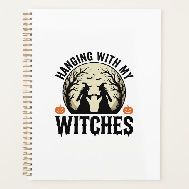 Agenda Passando o Tempo com Minhas Bruxas Design de Hallo (Frente)