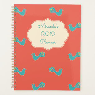 Agenda Pássaro Azul Personalizável