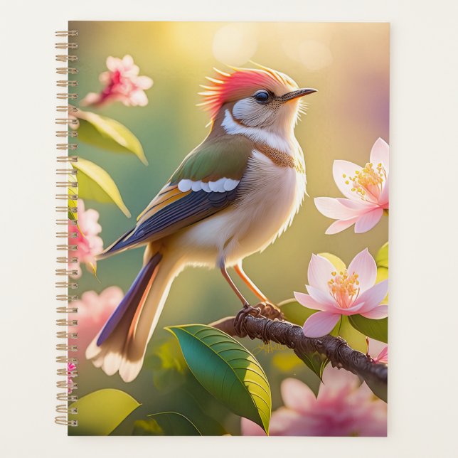 Agenda Pássaro Fantasia do Warblay Chested Buff (Frente)