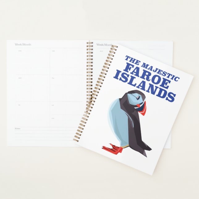 Agenda Pássaro Puffin das Ilhas Faroé (Exibição)