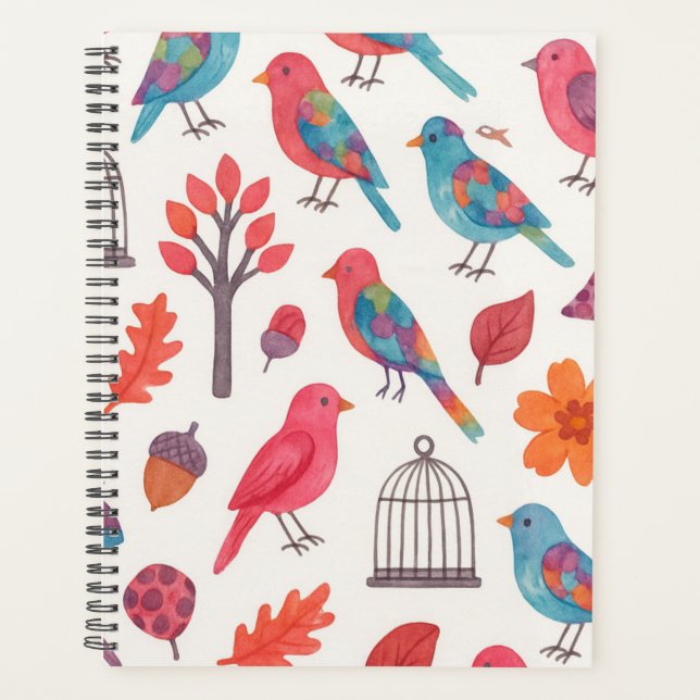 Agenda Pássaros e Flores DESING (Frente)