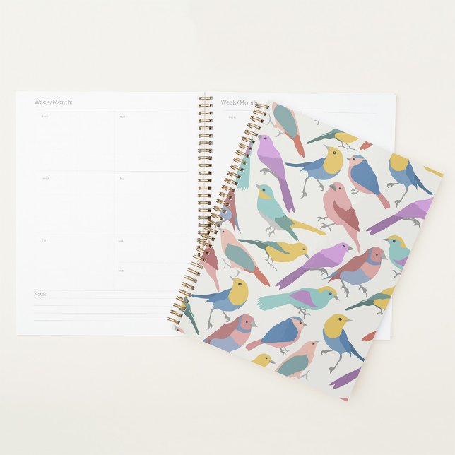 Agenda Pássaros Juntos Planner Espiral (Criador carregado)