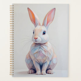 Agenda Pastel Baixo Poly Bunny