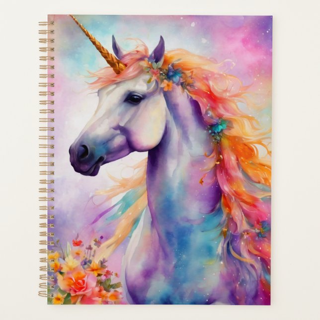 Agenda Pastel Color Unicorn (Frente)