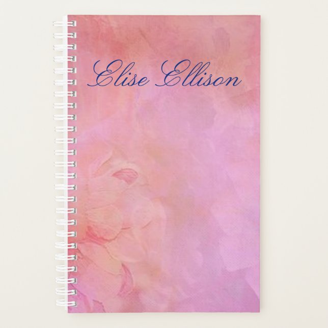 Agenda Pastel Elegante Personalizado (Frente)