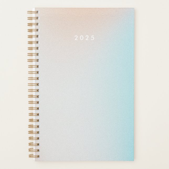 Agenda Pastel Ombre Sky Personalizado 2025 (Frente)