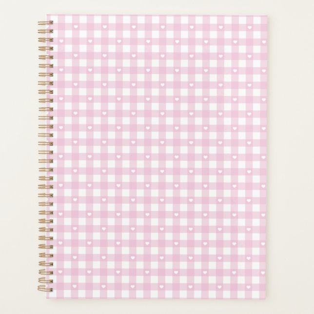 Agenda Pastel Pink Checks (Frente)