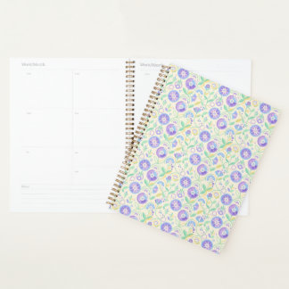 Agenda Pastel Retro Floral Botanical