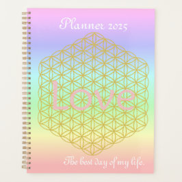 Agenda Pastell Mandala Love Gold planner