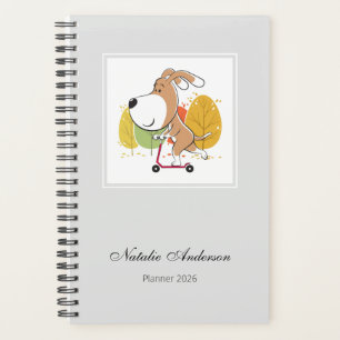 Agenda Patinete de Cachorro Cachorro Personalizado 2026