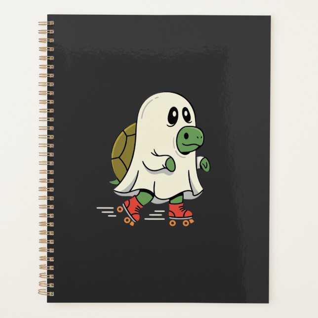 Agenda Patins Ghost Turtle Design de Halloween_1 (Frente)