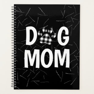 Agenda Pawprint do cão xadrez com pelo de cão