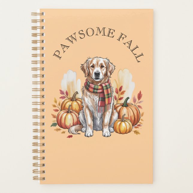 Agenda Pawsome Fall Labrador Dog Autumn Design (Frente)