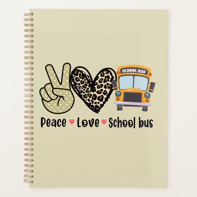Agenda Paz, Amor, Ônibus Escolar (Frente)