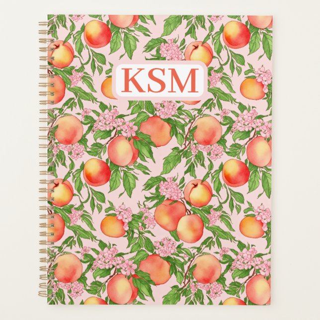 Agenda Peach Blossom Monograma Planner (Frente)